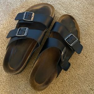 Birkenstock- Arizona Big buckle black leather
